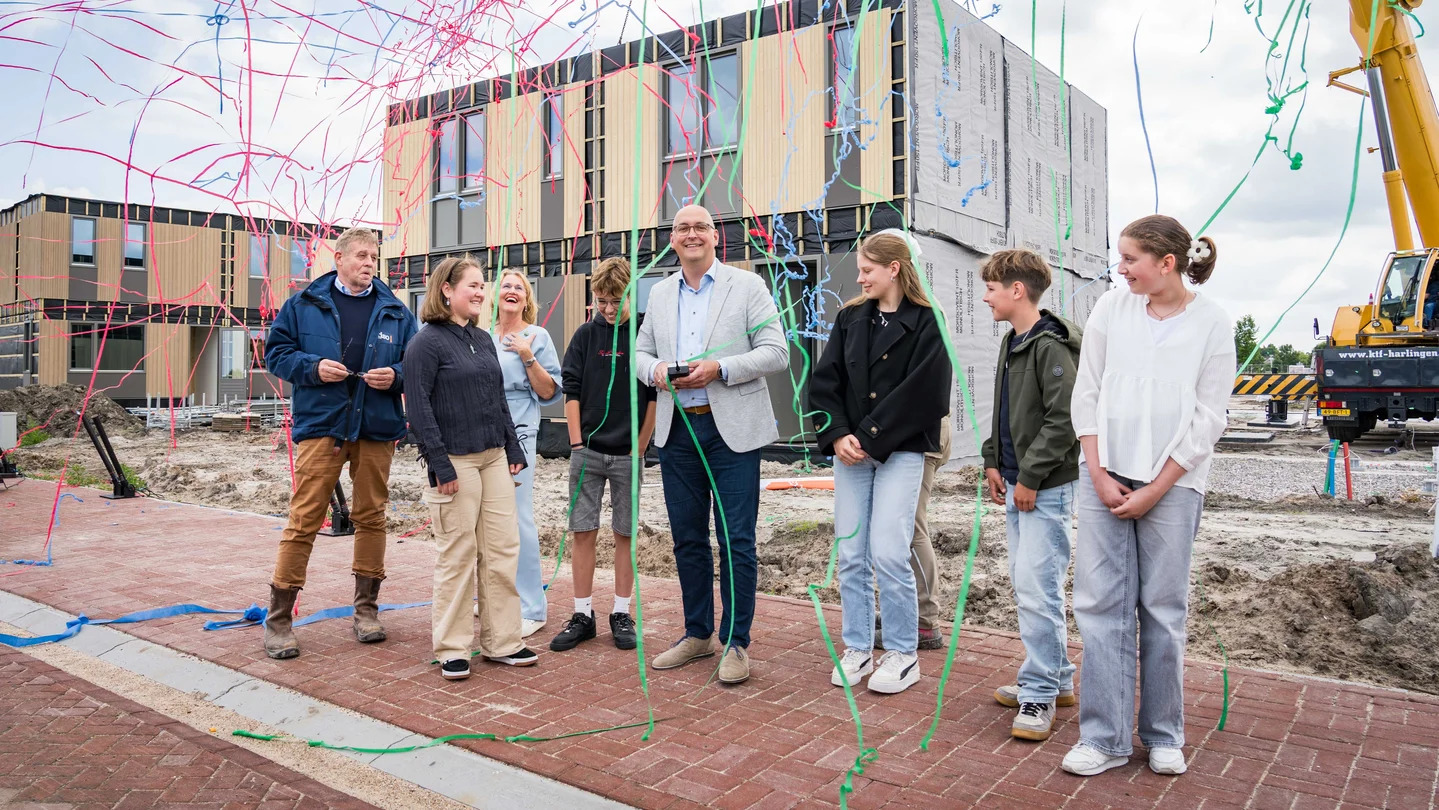 Afbeelding Spectaculaire start bouw sociale huurwoningen woonwijk De Wending in Sneek