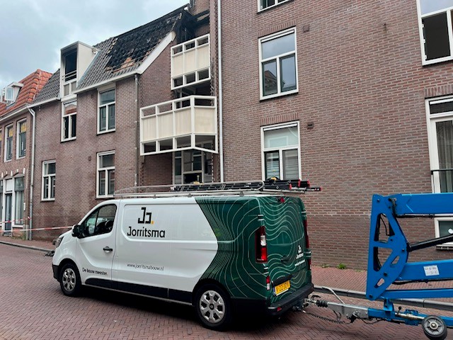 Afbeelding Brand Oude Koemarkt in Sneek