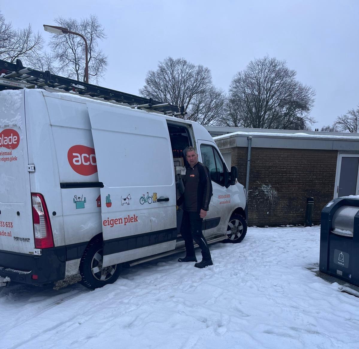 Afbeelding Onze vakmannen staan klaar in winterse omstandigheden