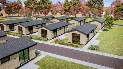 De nieuwe locatie achter de bouwhekken ligt klaar voor uitvoering