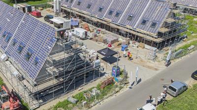 Afbeelding Hoogste punt bereikt bouw 32 sociale huurwoningen Skoatterwâld